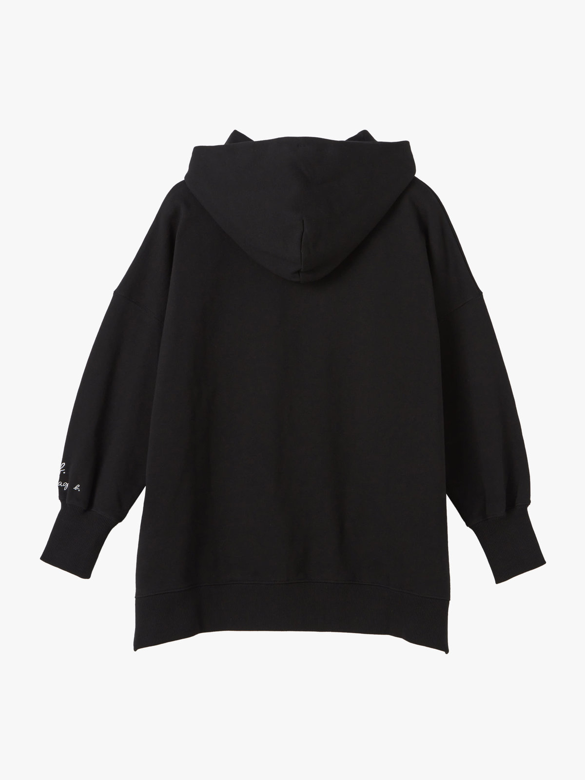 To b. by agnès b. WEB限定 コットン ニューマカロンカラー スウェットフーディー ブラック