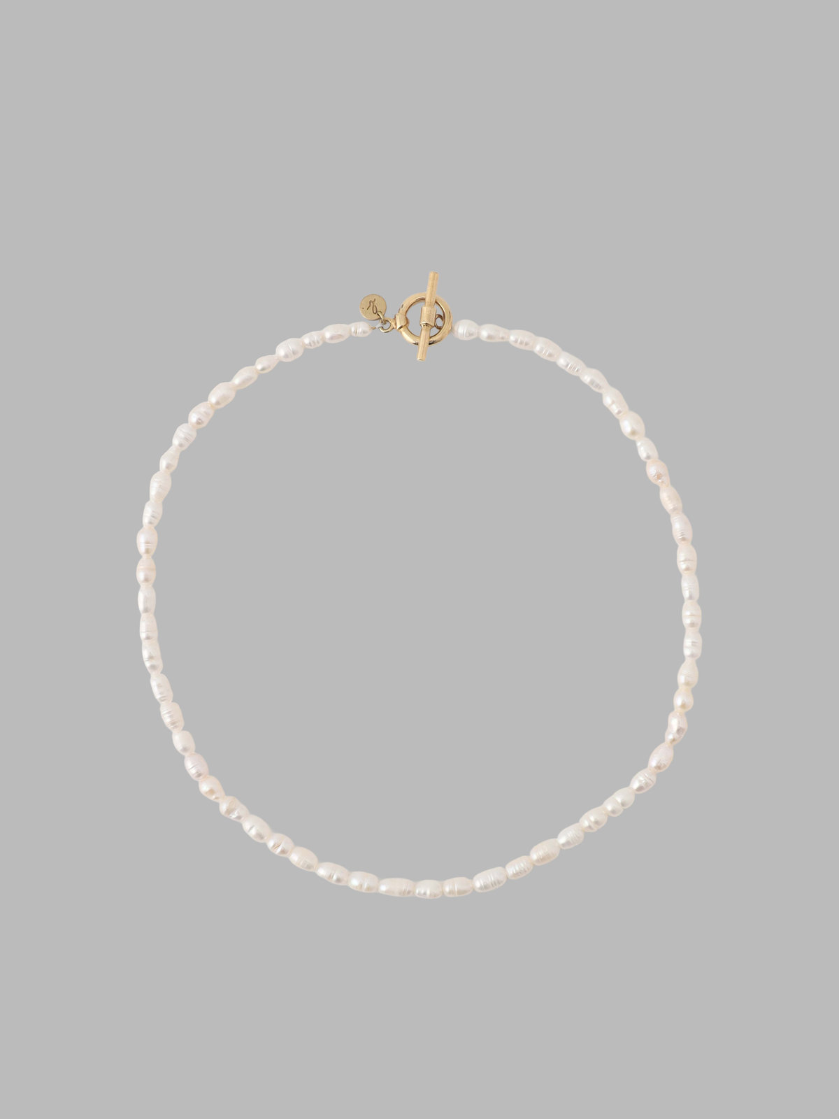 FEMME ウィメンズ 淡水パール ネックレス "Luna" ゴールド