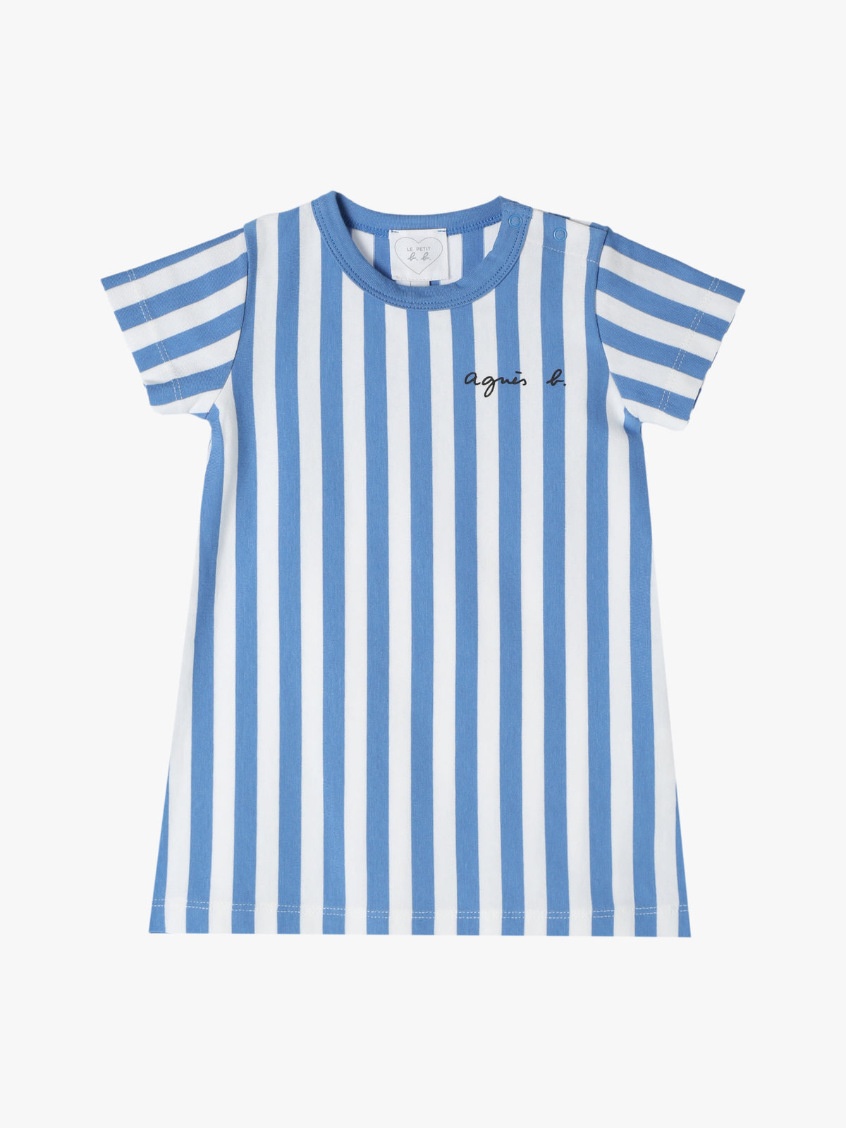 ENFANT ベビー 【Outlet】S179 L ROBE ベビー ワンピース ブルー×ホワイト