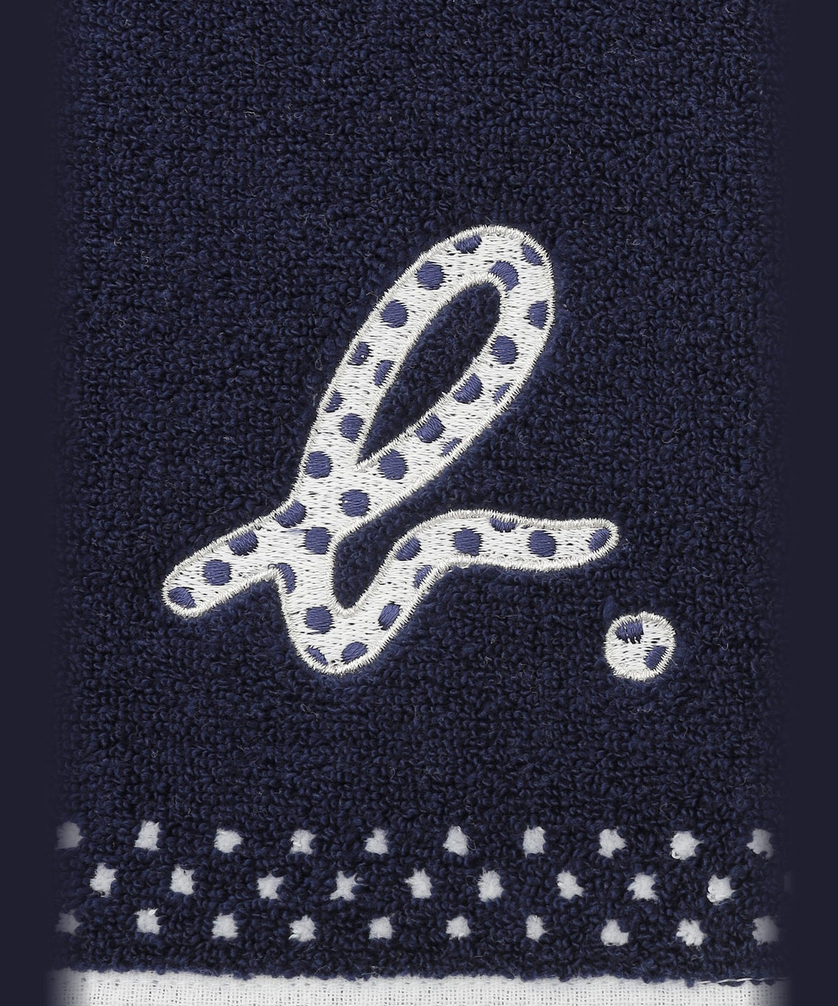 FEMME ウィメンズ "b."ロゴ ドット ハンカチ ブルー系その他