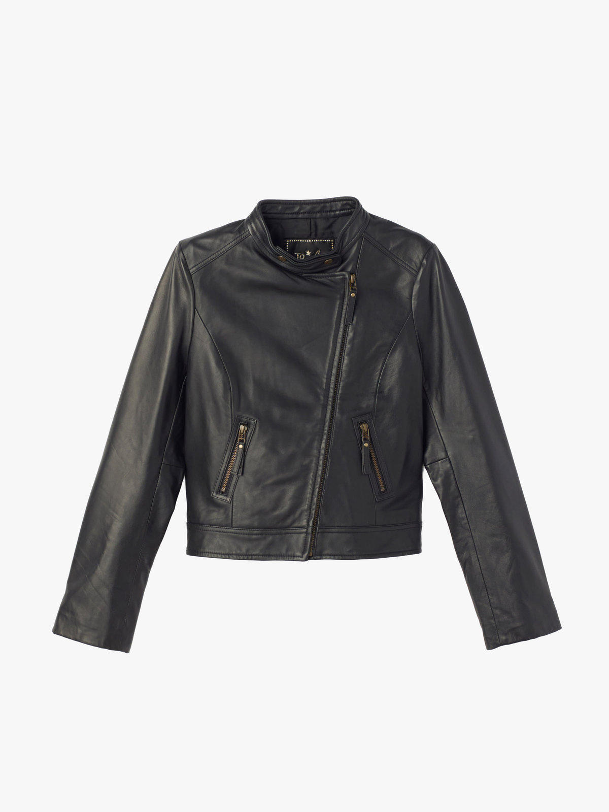 To b. by agnès b. レザー ライダースジャケット ブラック