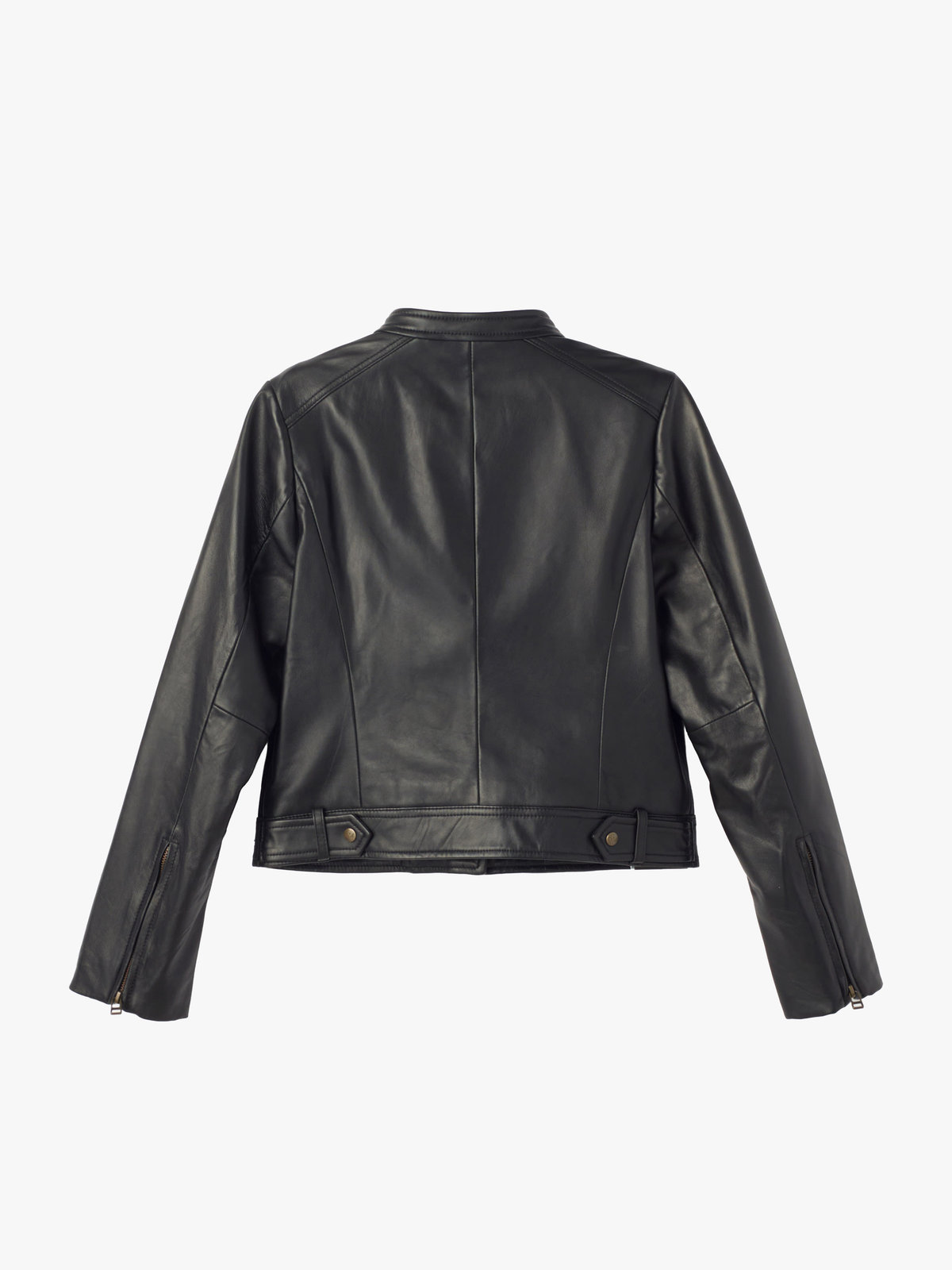 To b. by agnès b. レザー ライダースジャケット ブラック