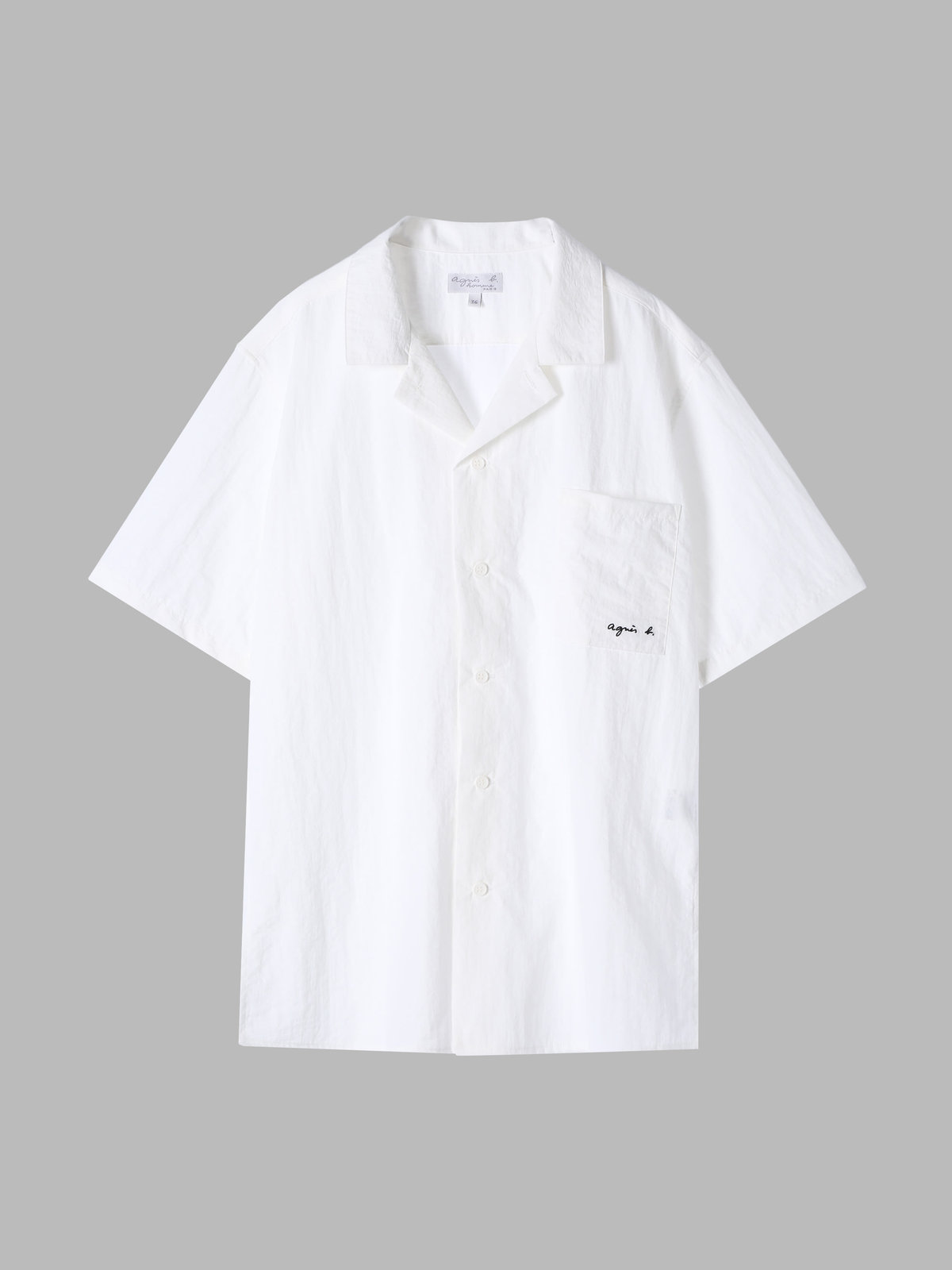 HOMME メンズ メンズ 開襟 半袖シャツ ”Magnam” ホワイト