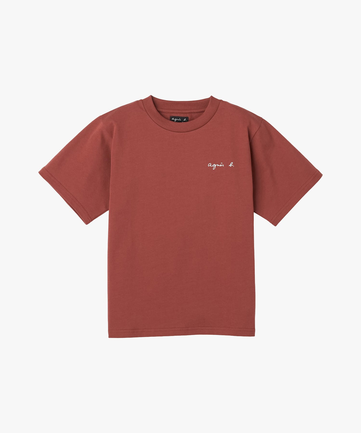 FEMME ウィメンズ ミニロゴ コットン 半袖 Tシャツ "Christof" ブラウン系その他