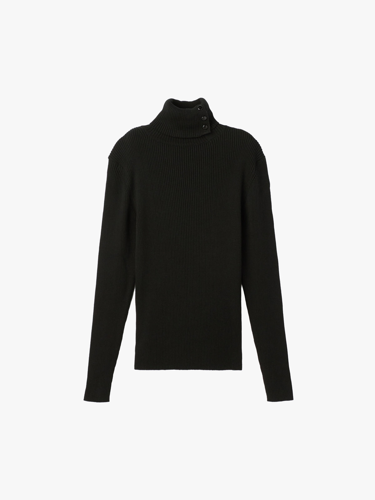 To b. by agnès b. タートルネック ニット プルオーバー ブラック