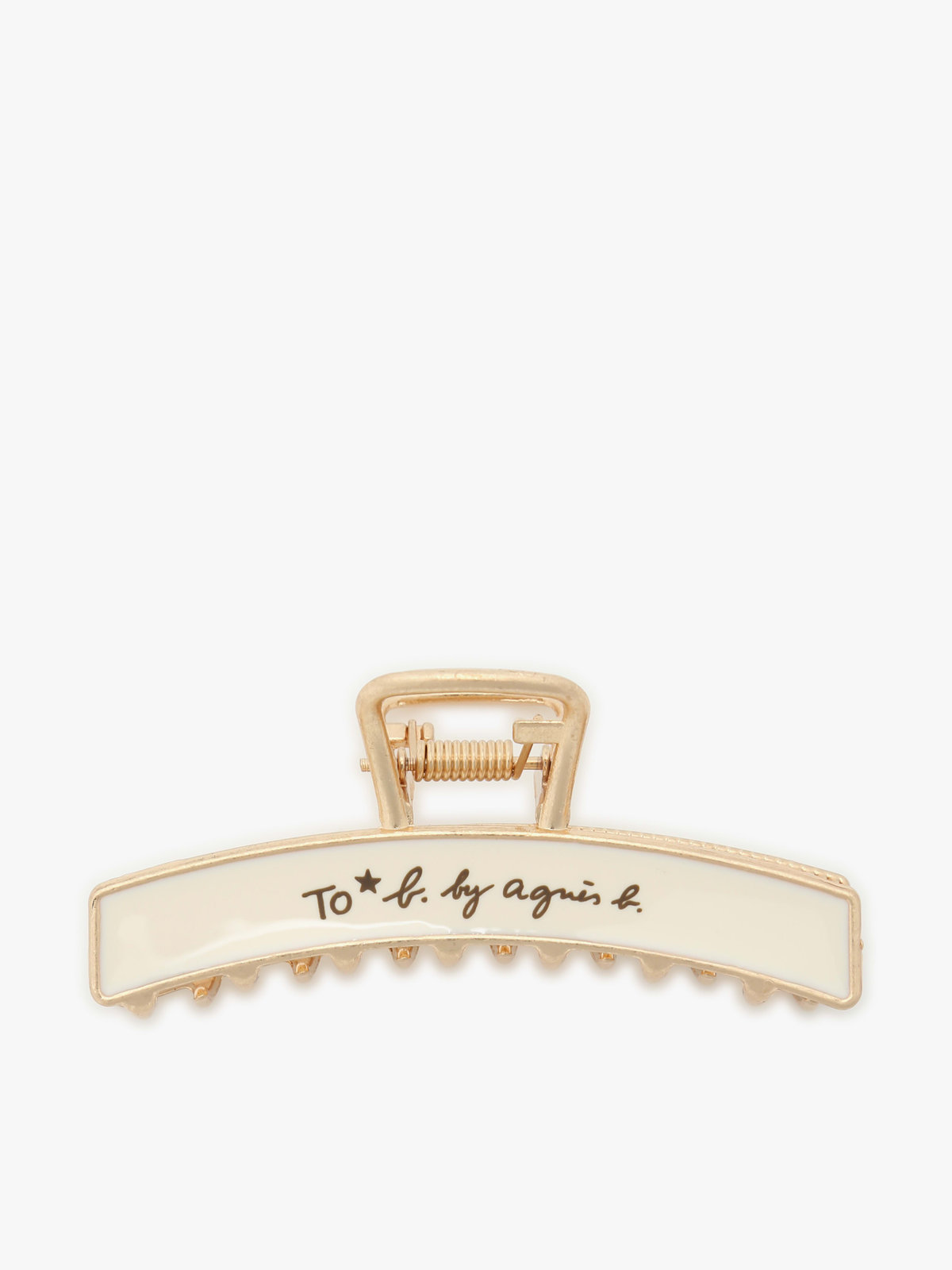 To b. by agnès b. カラー ミニ ヘアクリップ ホワイト