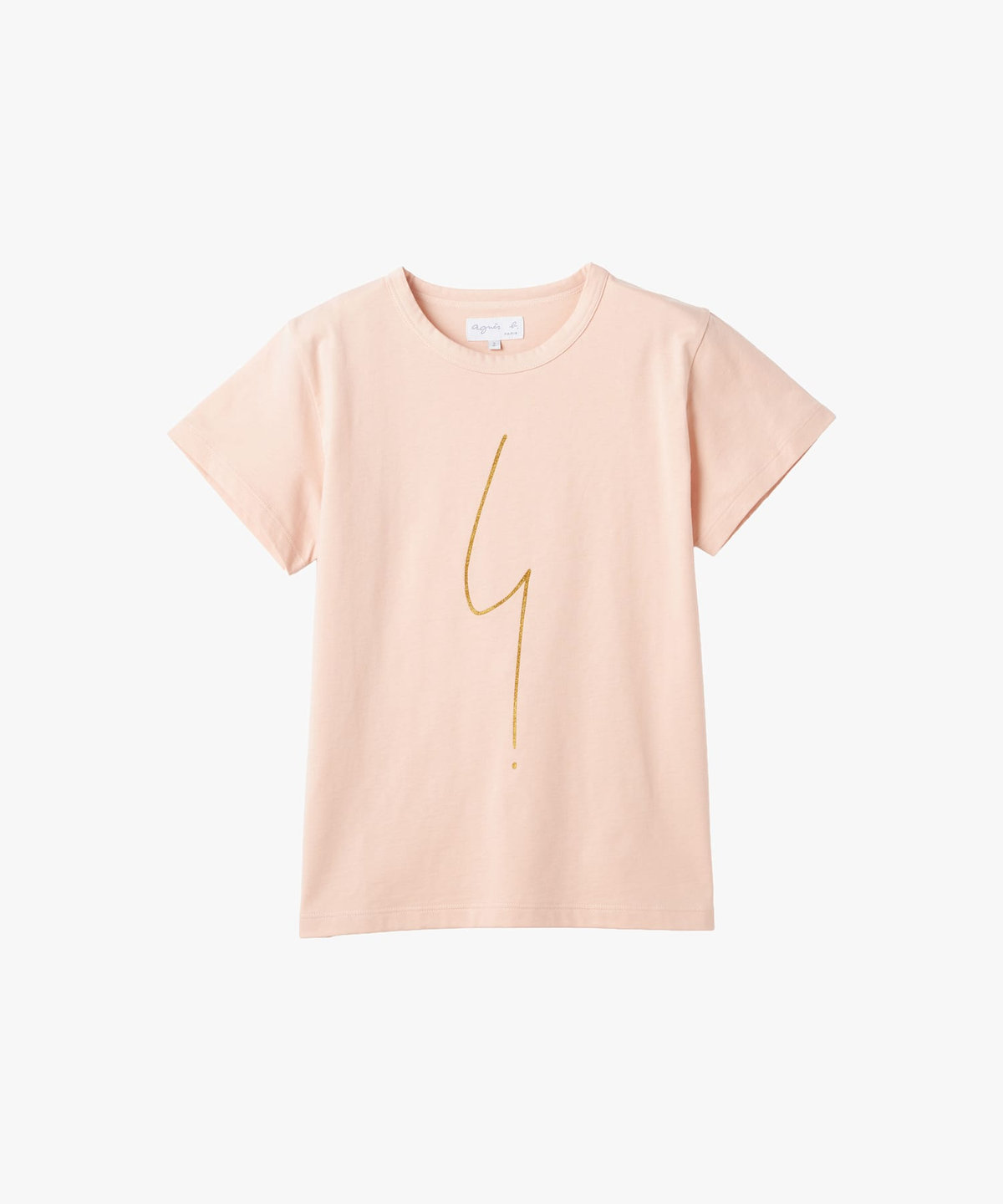 FEMME ウィメンズ アイコニック プリント コットン 半袖 Tシャツ "Point d'ironie" ピンク系その他