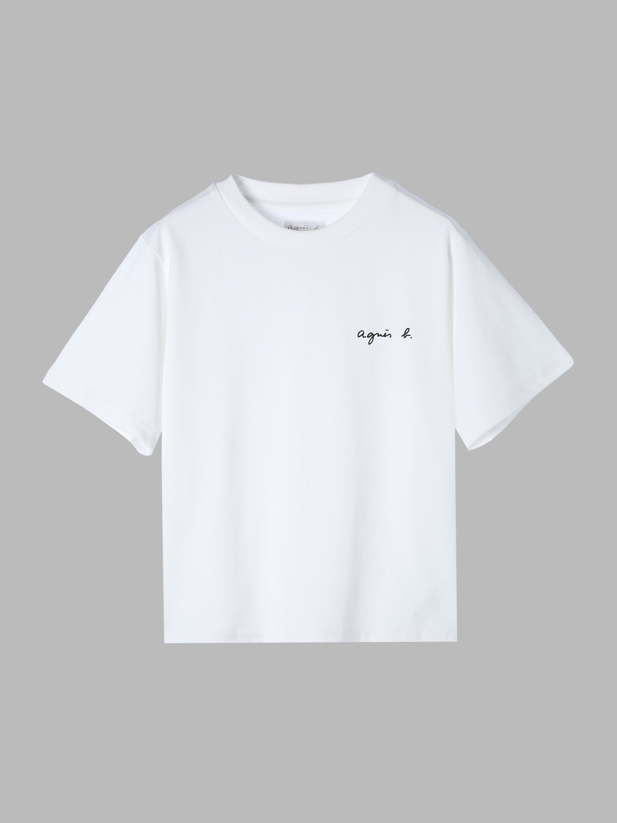 FEMME ウィメンズ ミニロゴ コットン 半袖 Tシャツ "Christof" ホワイト
