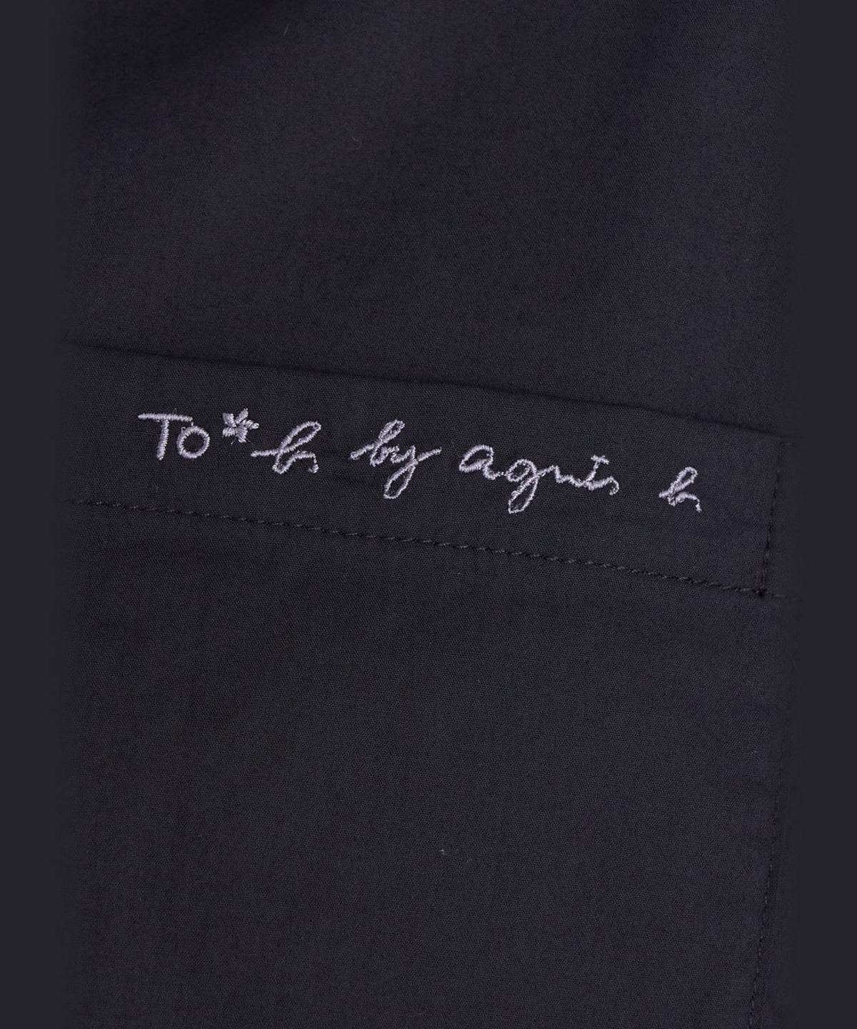 To b. by agnès b. ボックスカット 半袖 シャツ ブラック