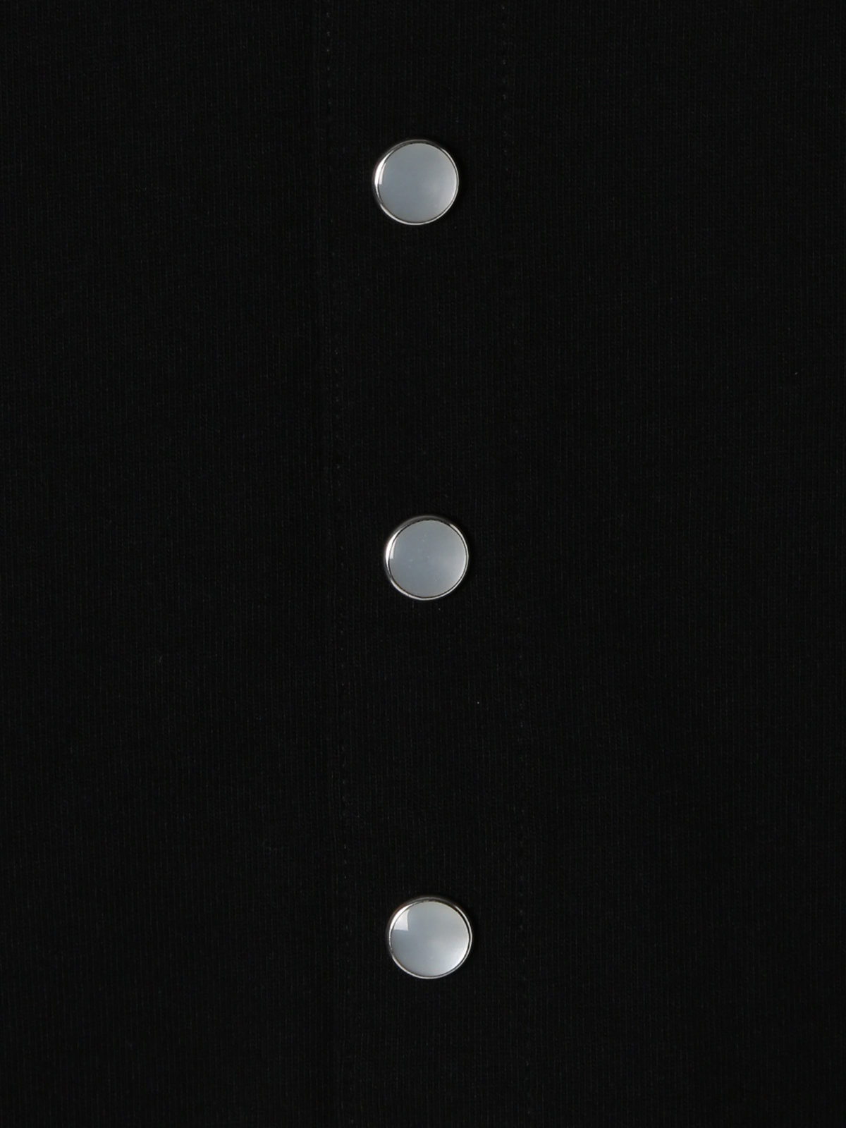 HOMME メンズ メンズ オーガニックコットン 長袖 カーディガンプレッション ブラック