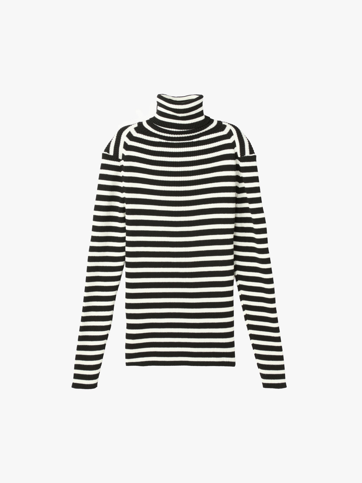 To b. by agnès b. タートルネック ニット プルオーバー ブラック