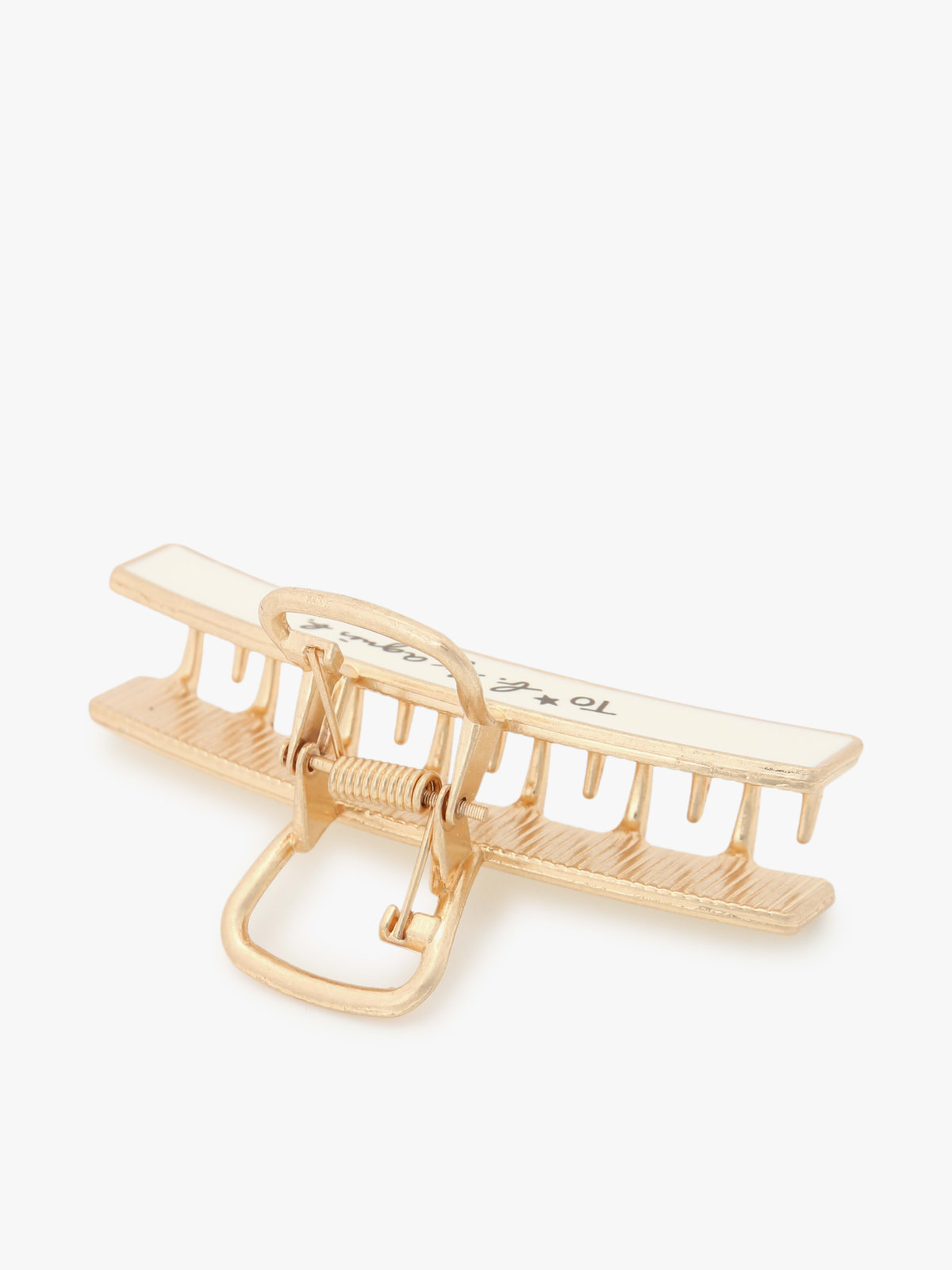 To b. by agnès b. カラー ミニ ヘアクリップ ホワイト