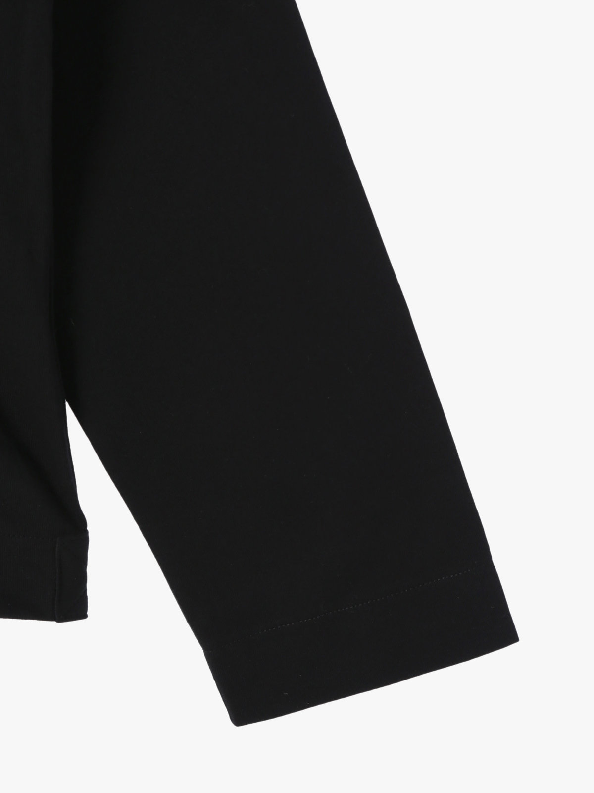 HOMME メンズ メンズ オーガニックコットン 長袖 カーディガンプレッション ブラック