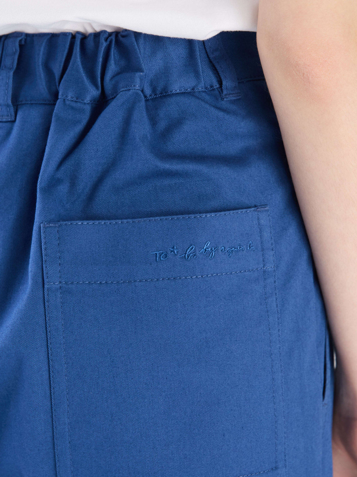 To b. by agnès b. 【Outlet】コットンストレッチチノパンツ ブルー