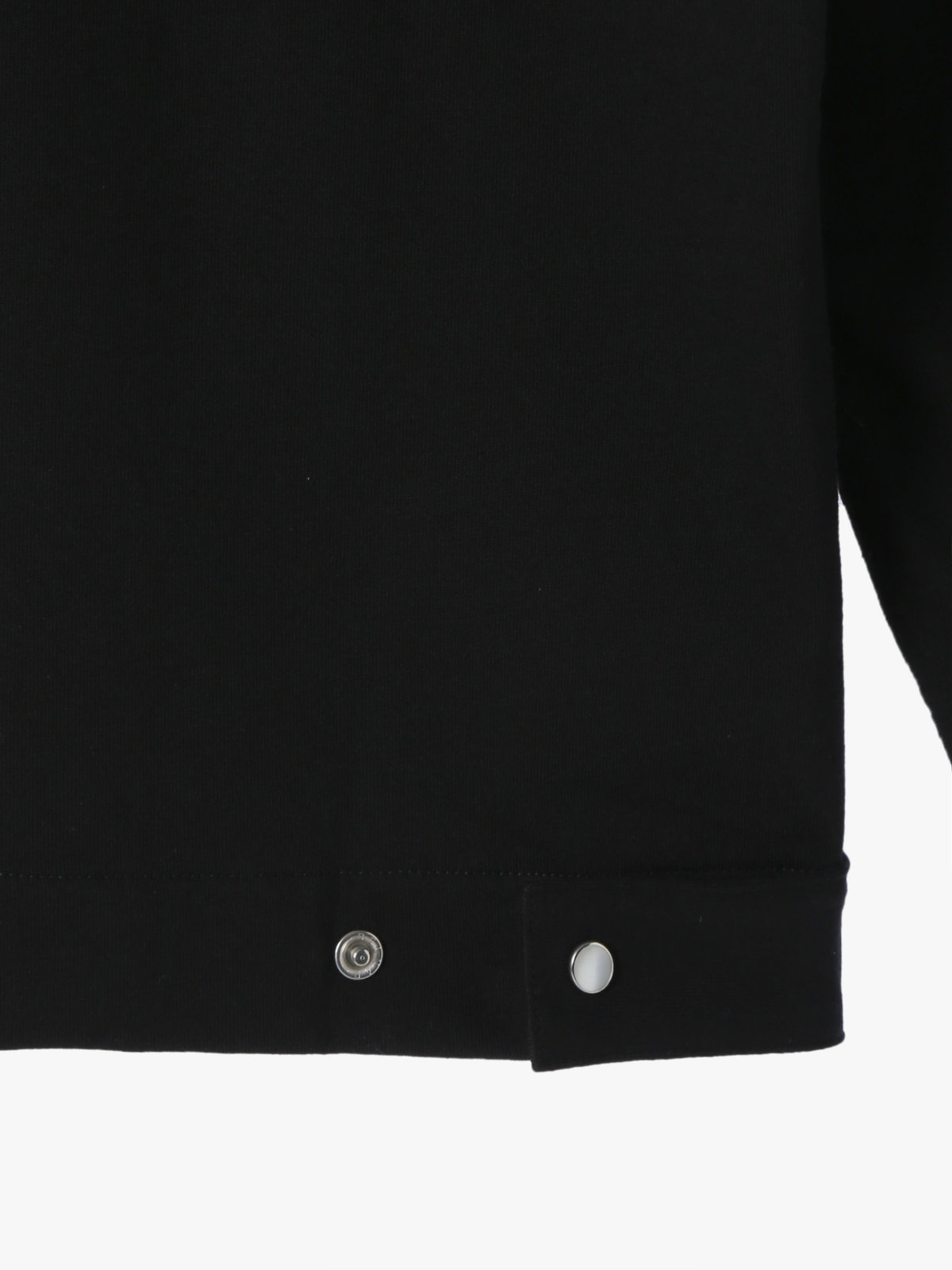 HOMME メンズ メンズ オーガニックコットン 長袖 カーディガンプレッション ブラック