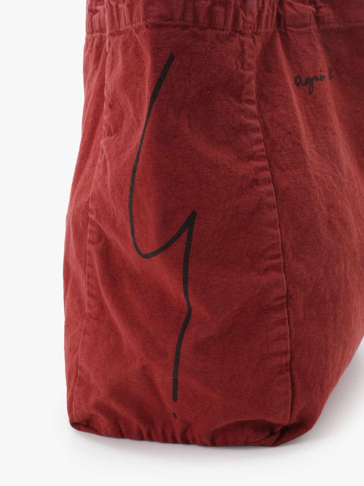 FEMME ウィメンズ キャンバス トートバッグ ”Grand Cabas Spirit” ボルドー