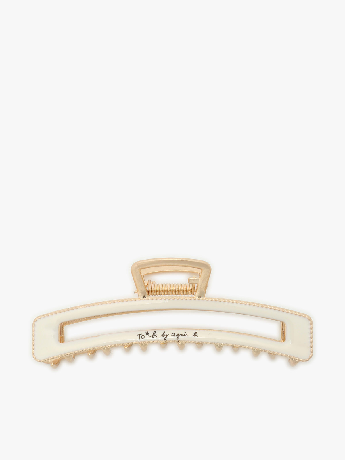To b. by agnès b. カラー ヘアクリップ ホワイト