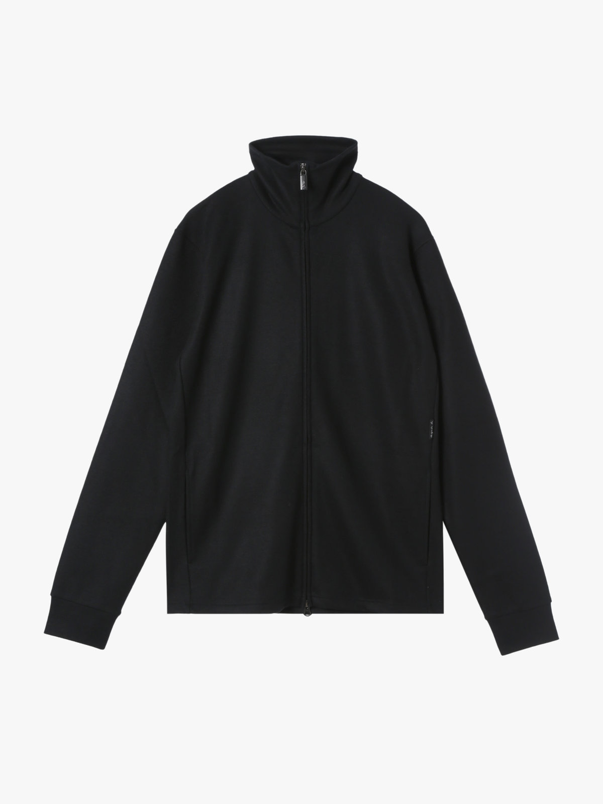 HOMME メンズ メンズ ウール 長袖 ジップアップ カーディガン ”Ziggy” ブラック