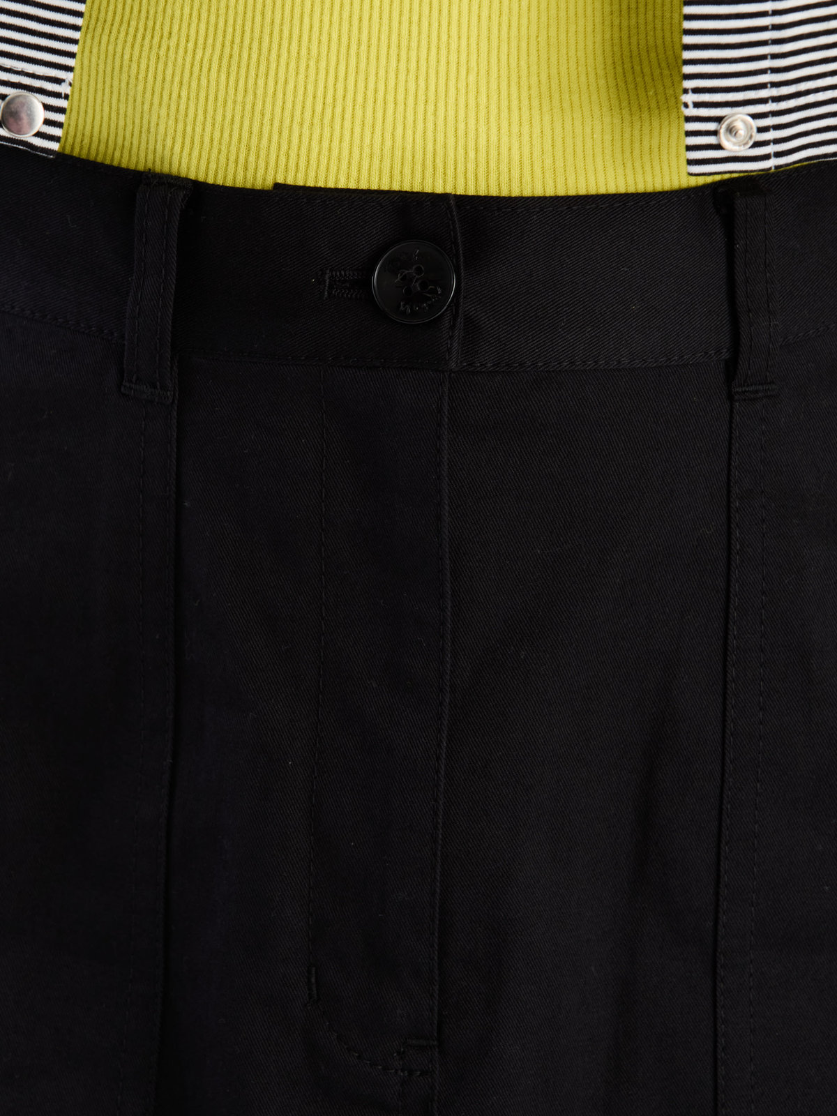 To b. by agnès b. 【Outlet】コットンストレッチチノスカート ブラック