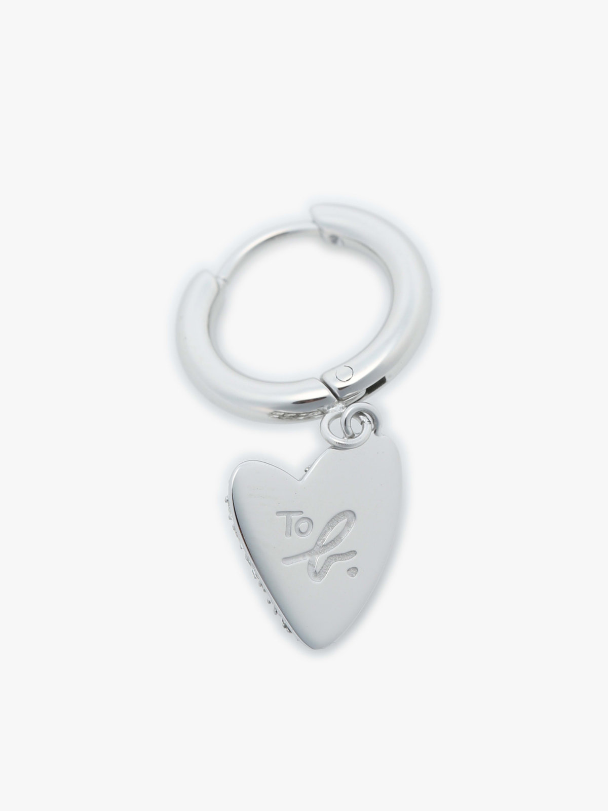 To b. by agnès b. キラキラピアスドイヤリング シルバー