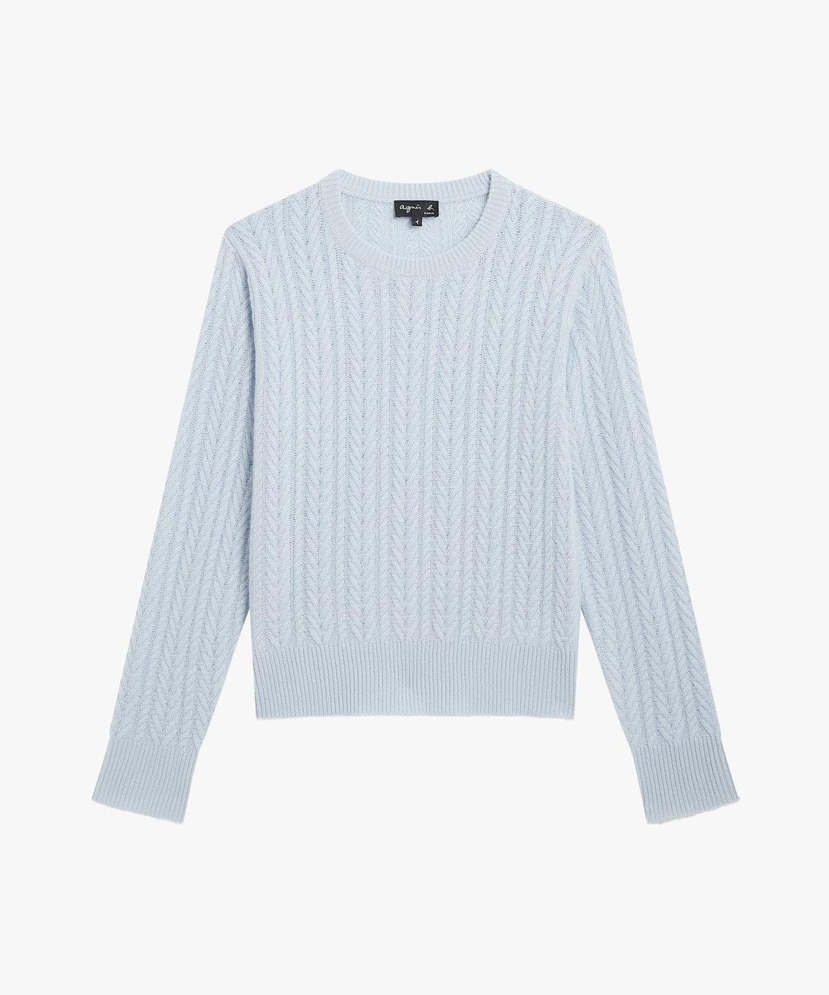 FEMME ウィメンズ カシミヤ 長袖 ニットプルオーバー ネイビー