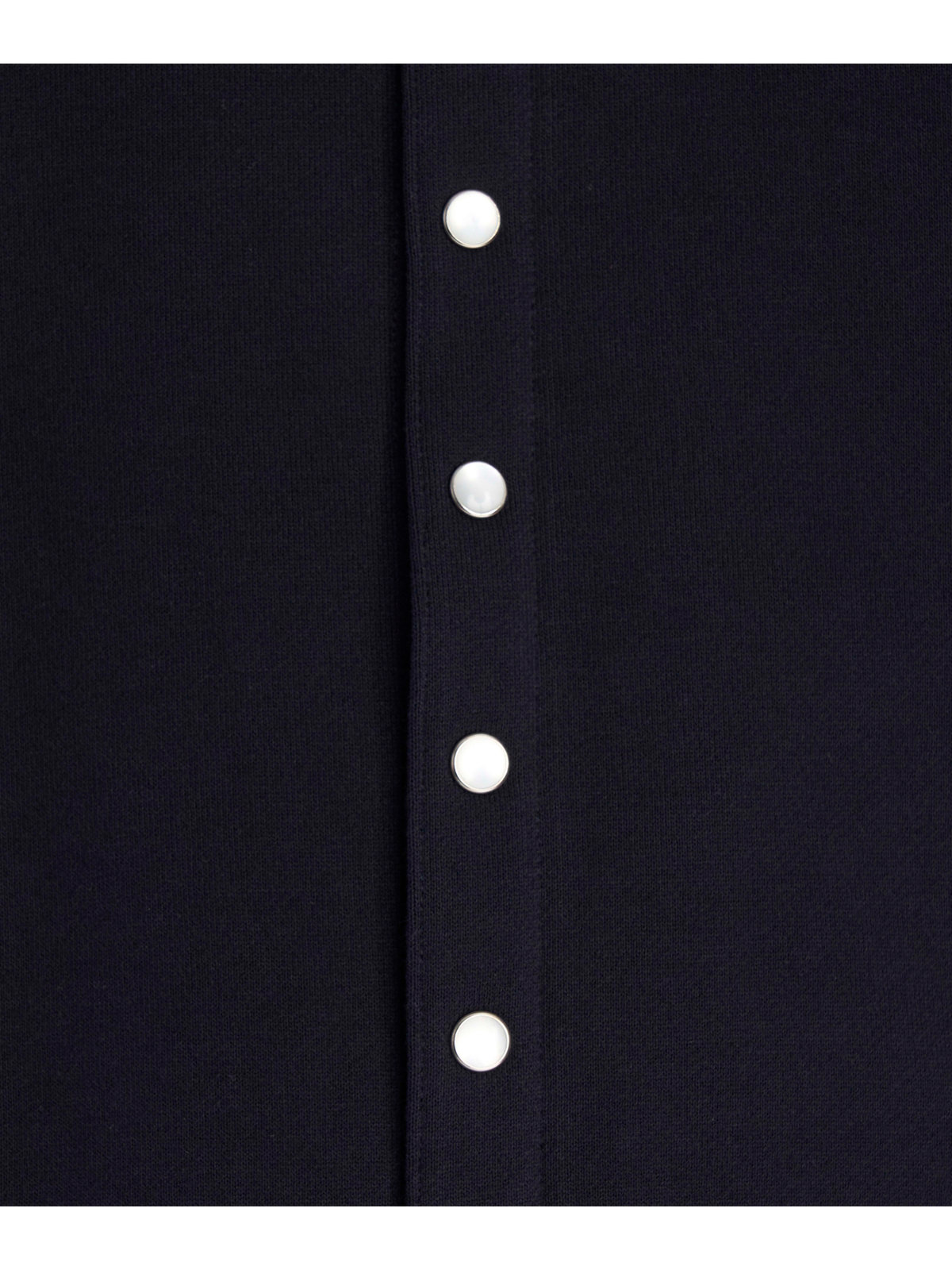 HOMME メンズ メンズ オーガニックコットン 長袖 カーディガンプレッション ブラック