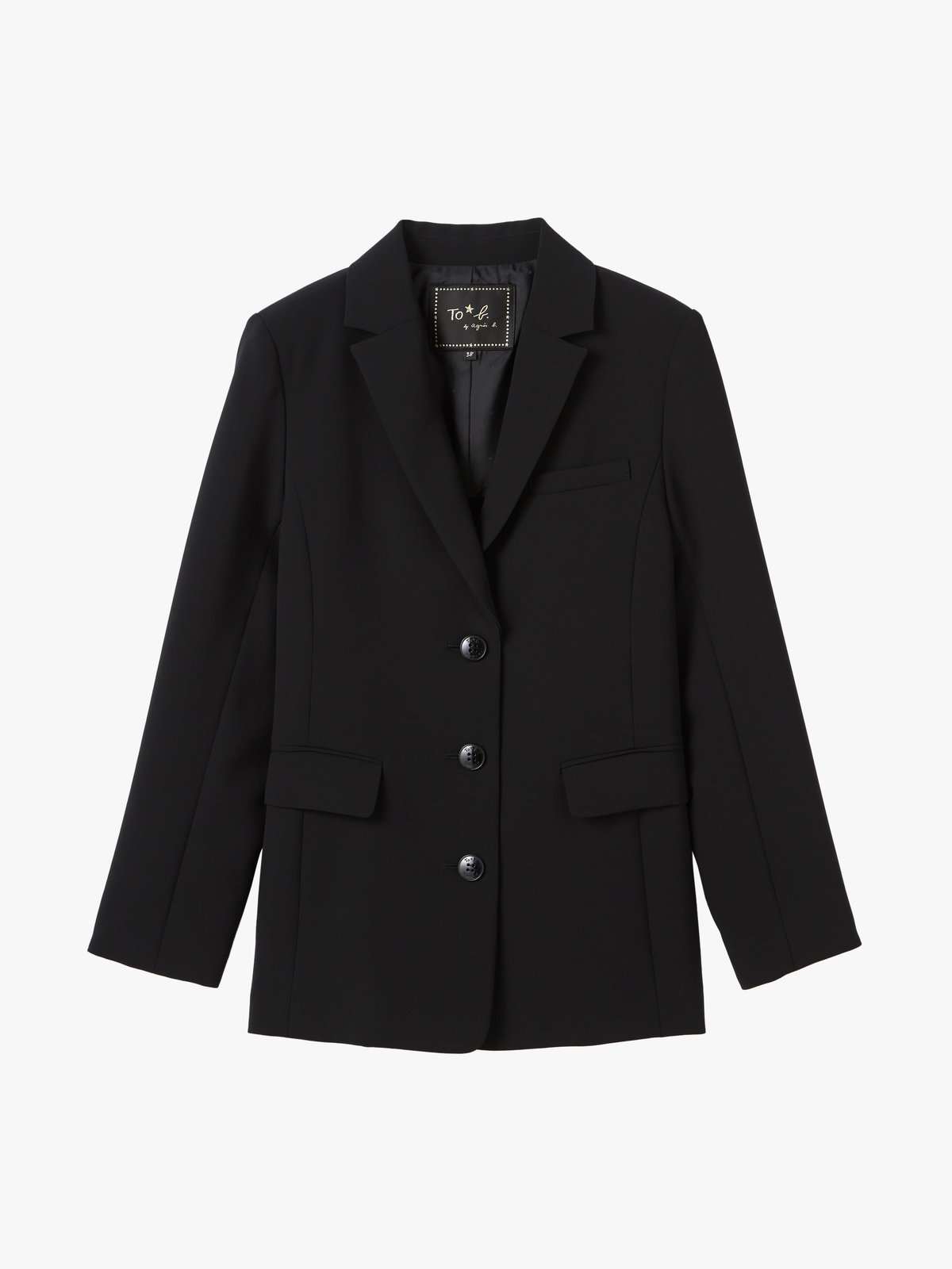 To b. by agnès b. マニッシュ テーラード ジャケット ブラック