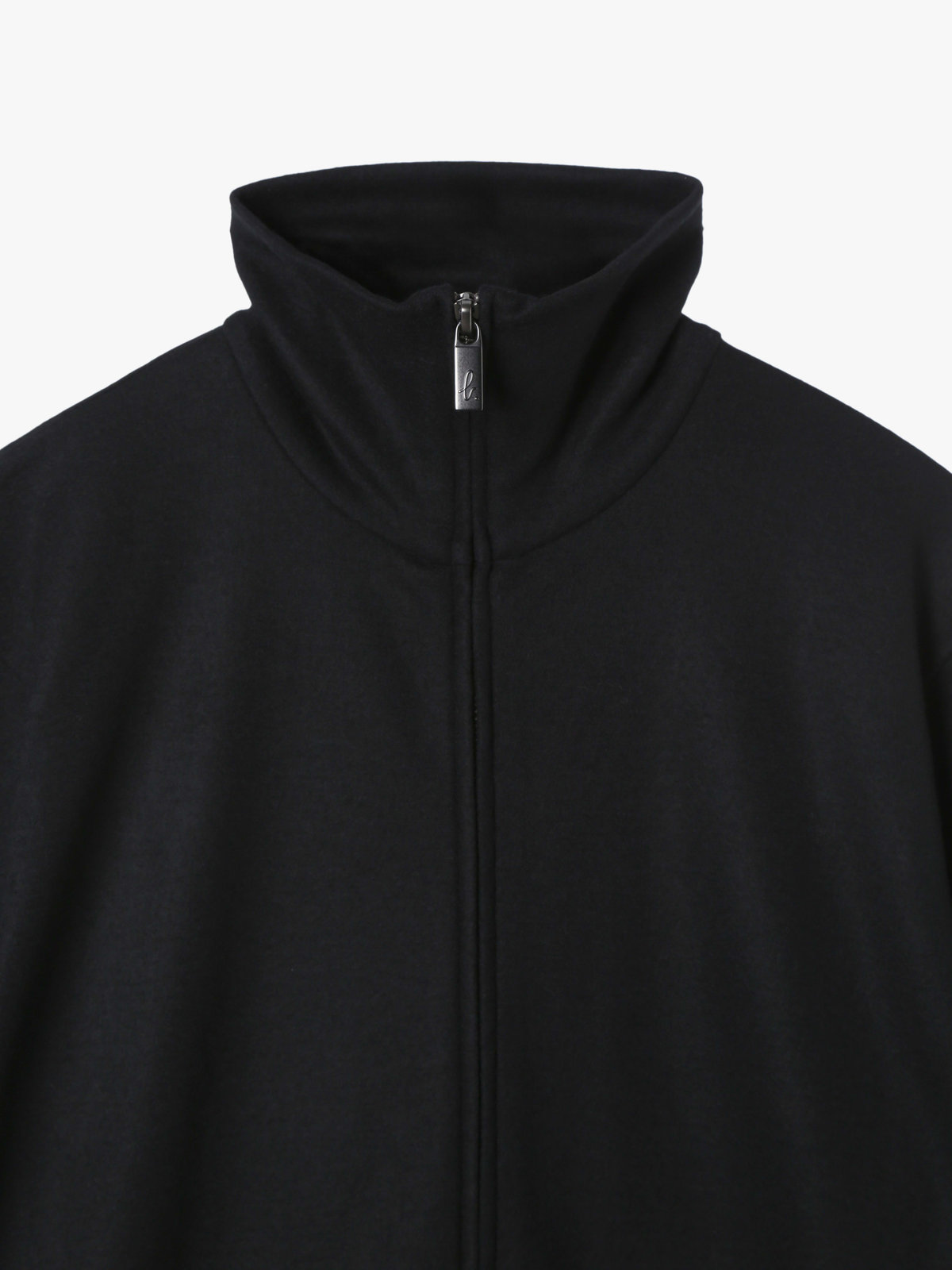 HOMME メンズ メンズ ウール 長袖 ジップアップ カーディガン ”Ziggy” ブラック