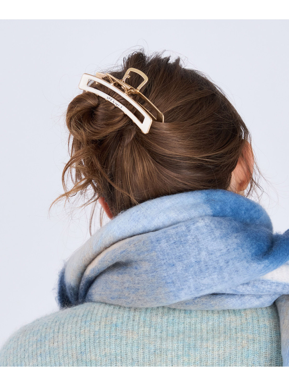 To b. by agnès b. カラー ヘアクリップ ホワイト