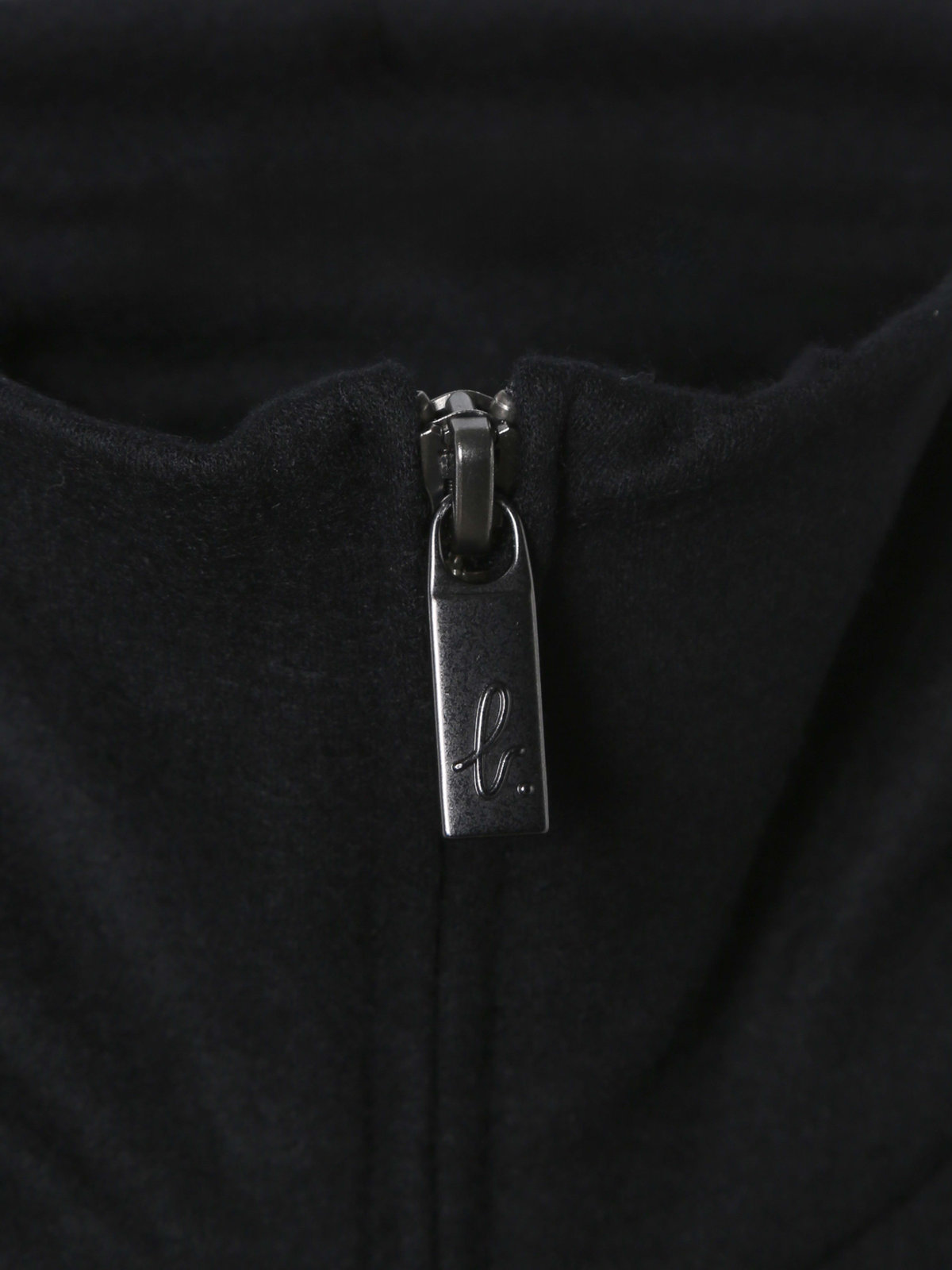 HOMME メンズ メンズ ウール 長袖 ジップアップ カーディガン ”Ziggy” ブラック