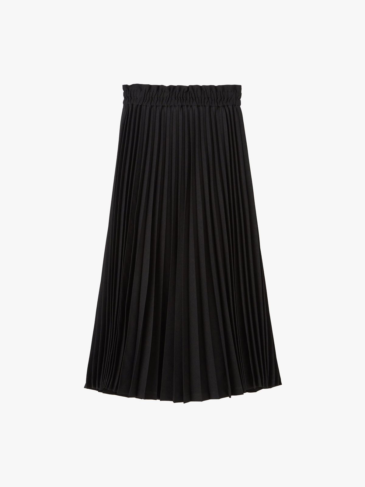 To b. by agnès b. アコーディオンプリーツ ロング スカート ブラック