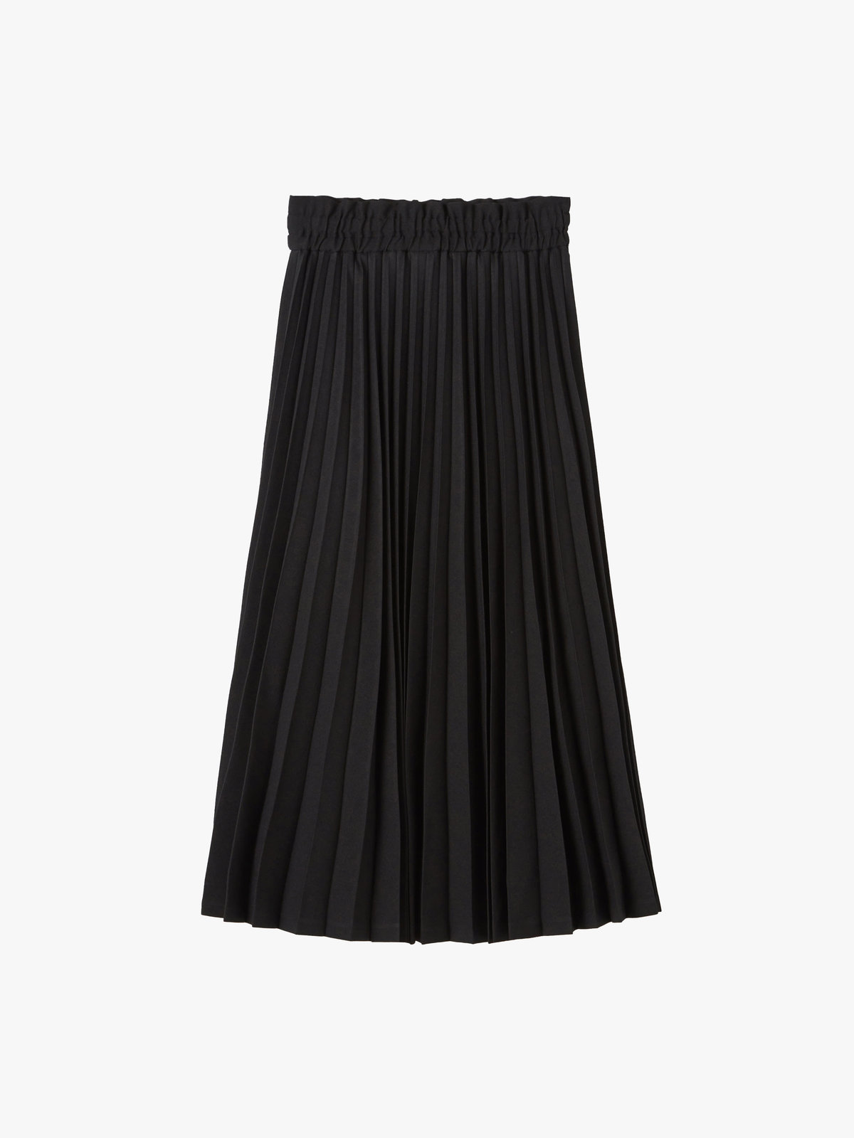 To b. by agnès b. アコーディオンプリーツ ロング スカート ブラック