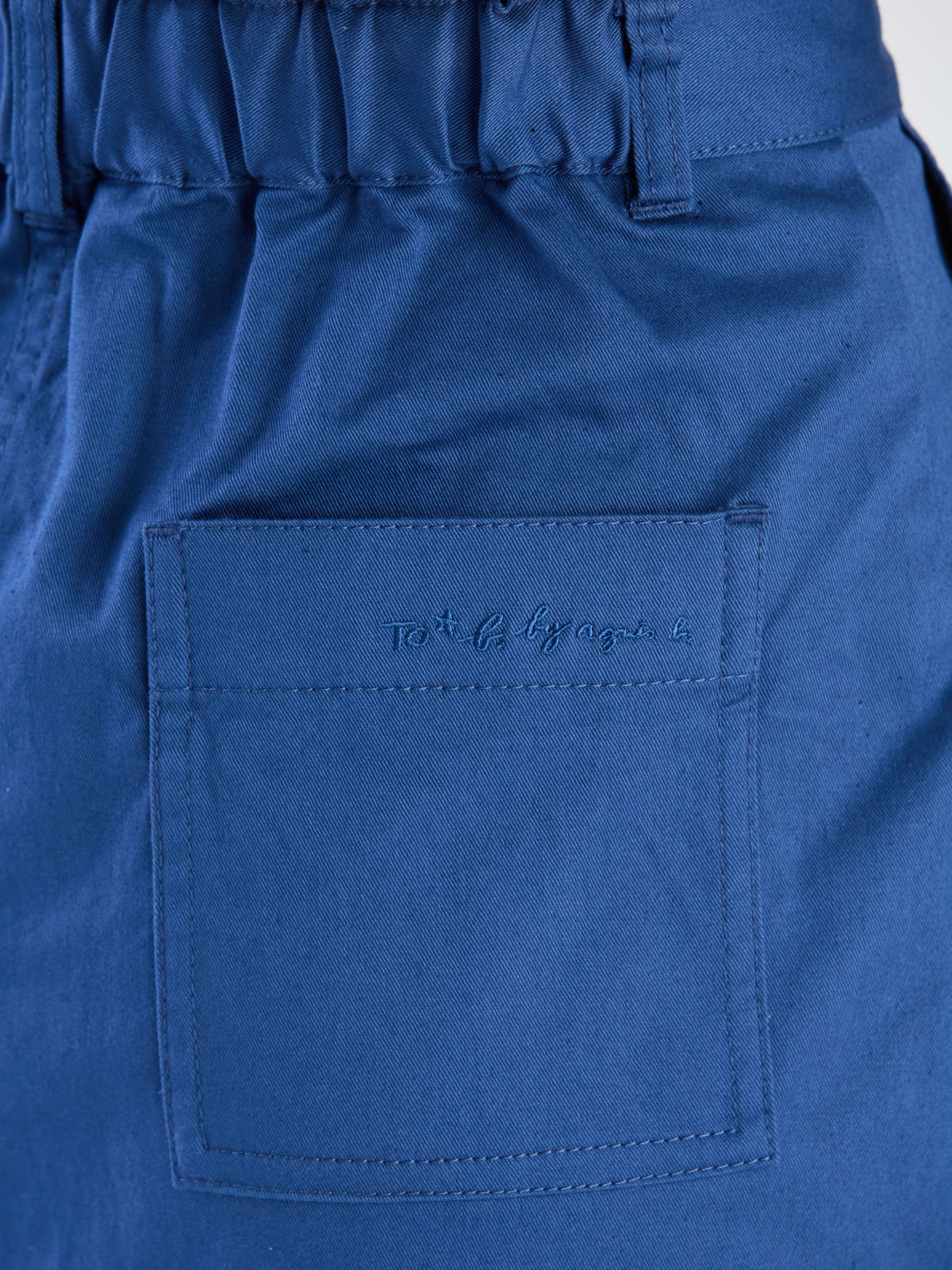 To b. by agnès b. 【Outlet】コットンストレッチチノスカート ブルー