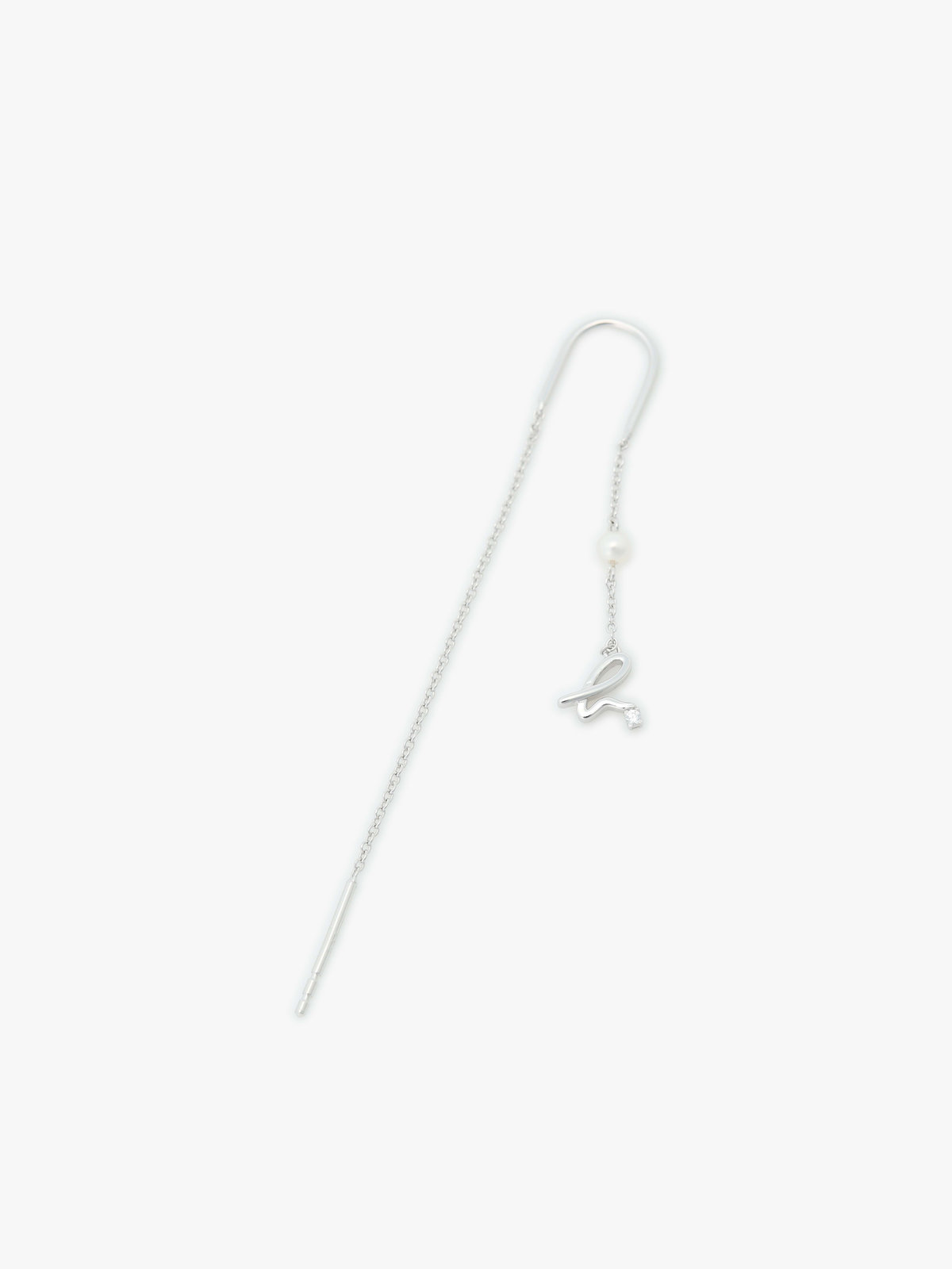 FEMME ウィメンズ 【Outlet】H925 "b." ロゴ ピアス "Iconic - thin and tiny" シルバー