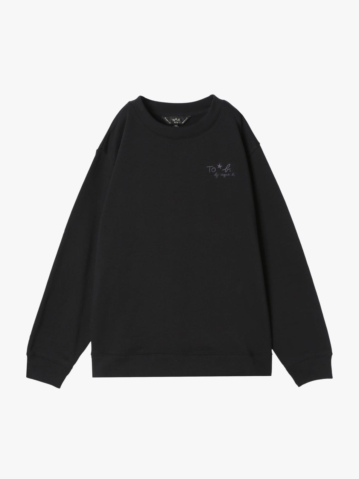 To b. by agnès b. BIG LOGO BOYS SWEAT ホワイト×ブラック