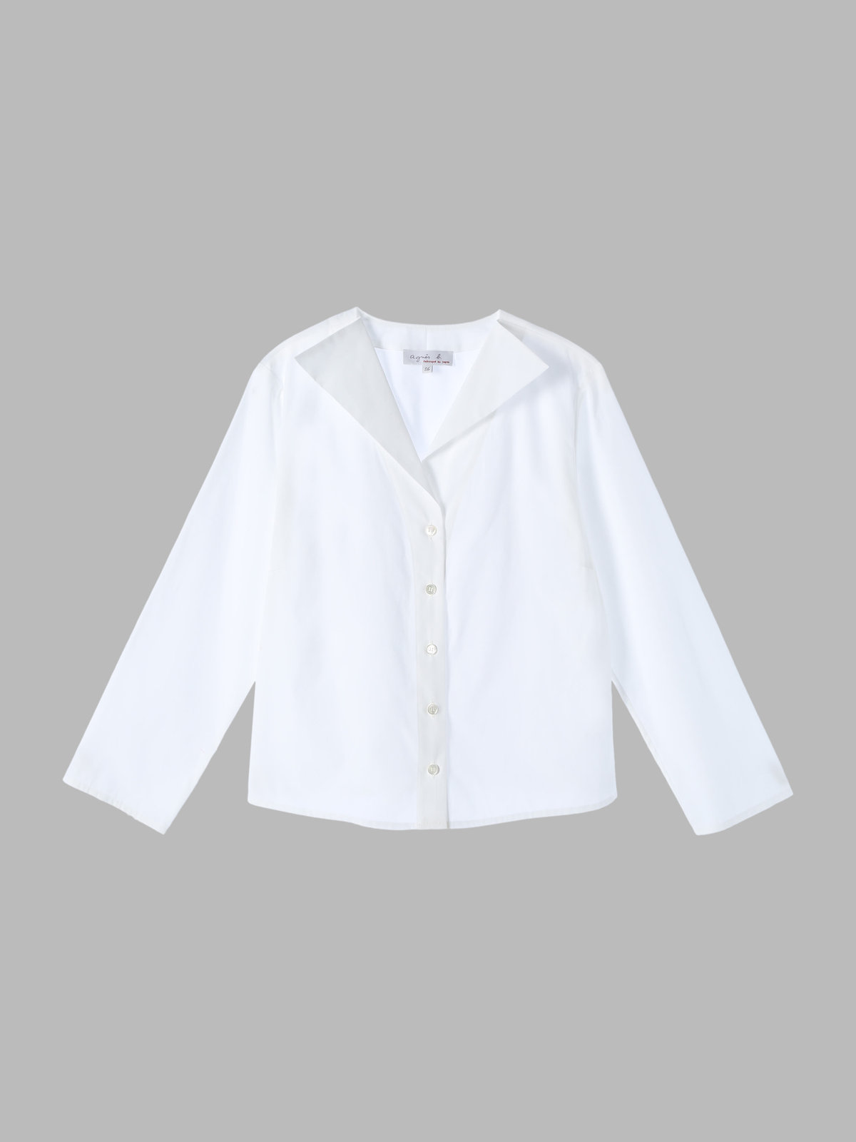 FEMME ウィメンズ 【Outlet】コットンポプリン 七分袖 ブラウス "Zeline" ホワイト