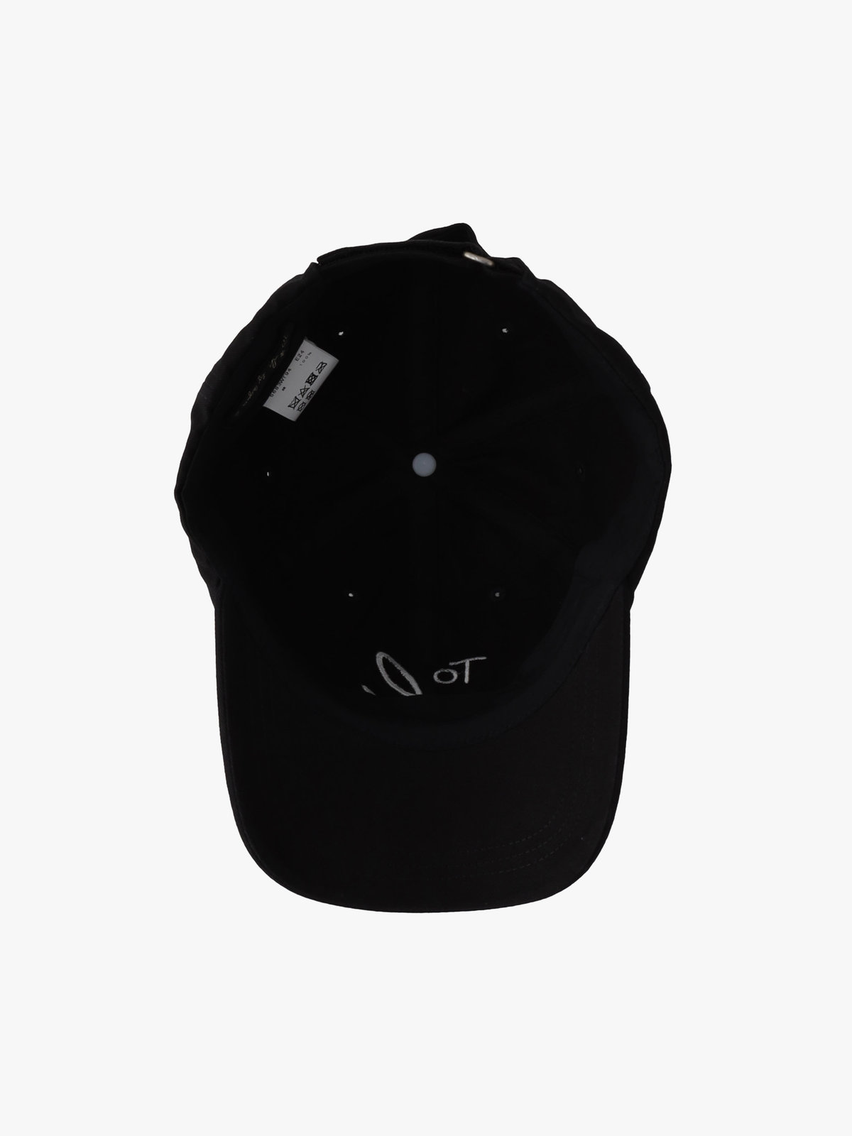 To b. by agnès b. ロゴ刺繍 キャップ ブラック