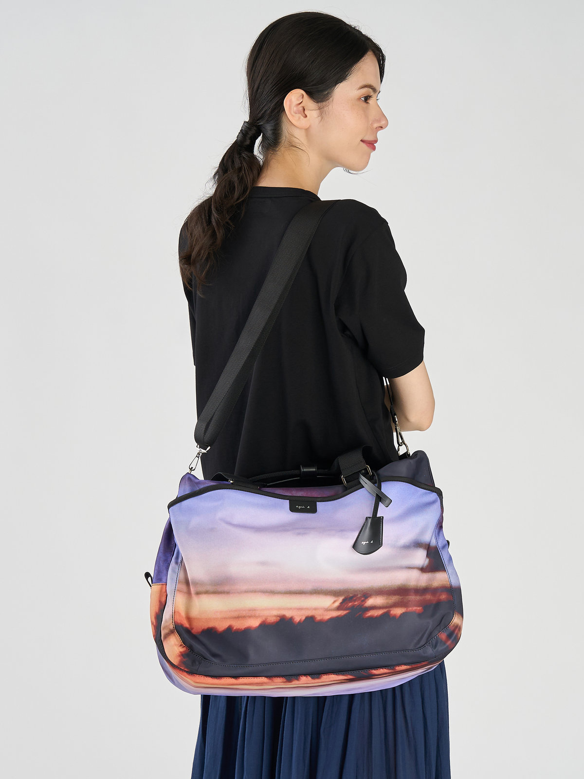 VOYAGE ウィメンズ バッグ＆ウォレット フォトプリント ナイロン 2way ラージ ボストンバッグ "My bag" RAT01R-01 パープル系その他