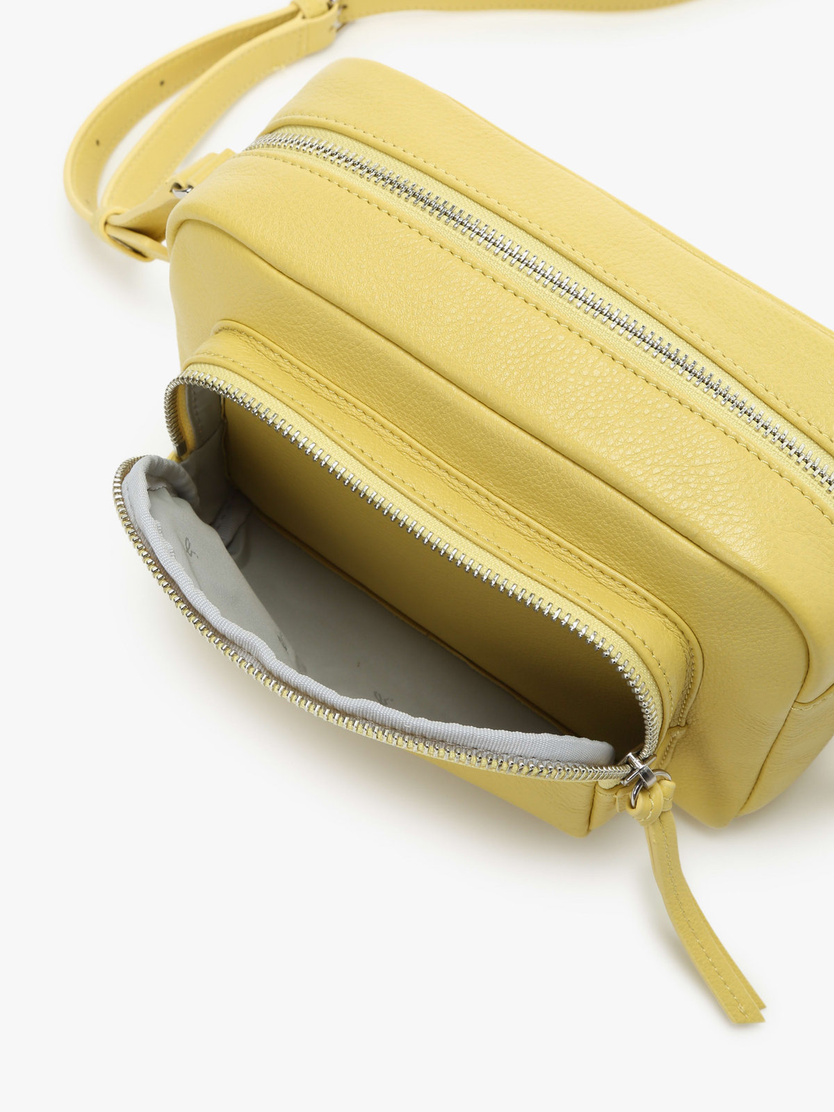 VOYAGE ウィメンズ バッグ＆ウォレット レザー ミディアム ショルダーバッグ "Angele" ABS04-02 イエロー