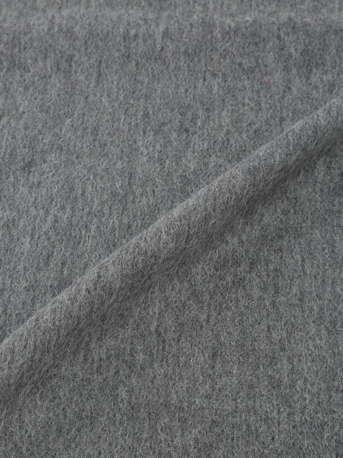 To b. by agnès b. ロゴ刺繍 ウール カシミア マフラー グレー