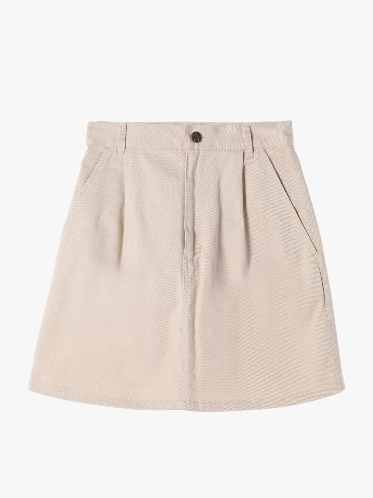 To b. by agnès b. 【Outlet】コットンツイルミニスカート ベージュ