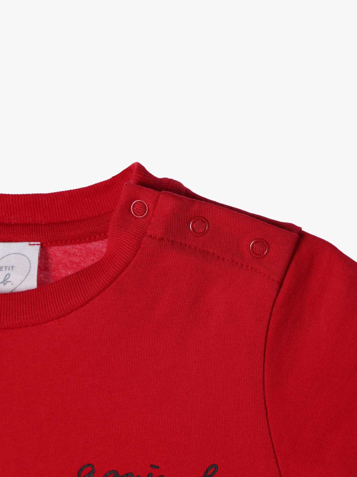 ENFANT ベビー 【Outlet】S179 L ROBE ベビー ロゴワンピース レッド