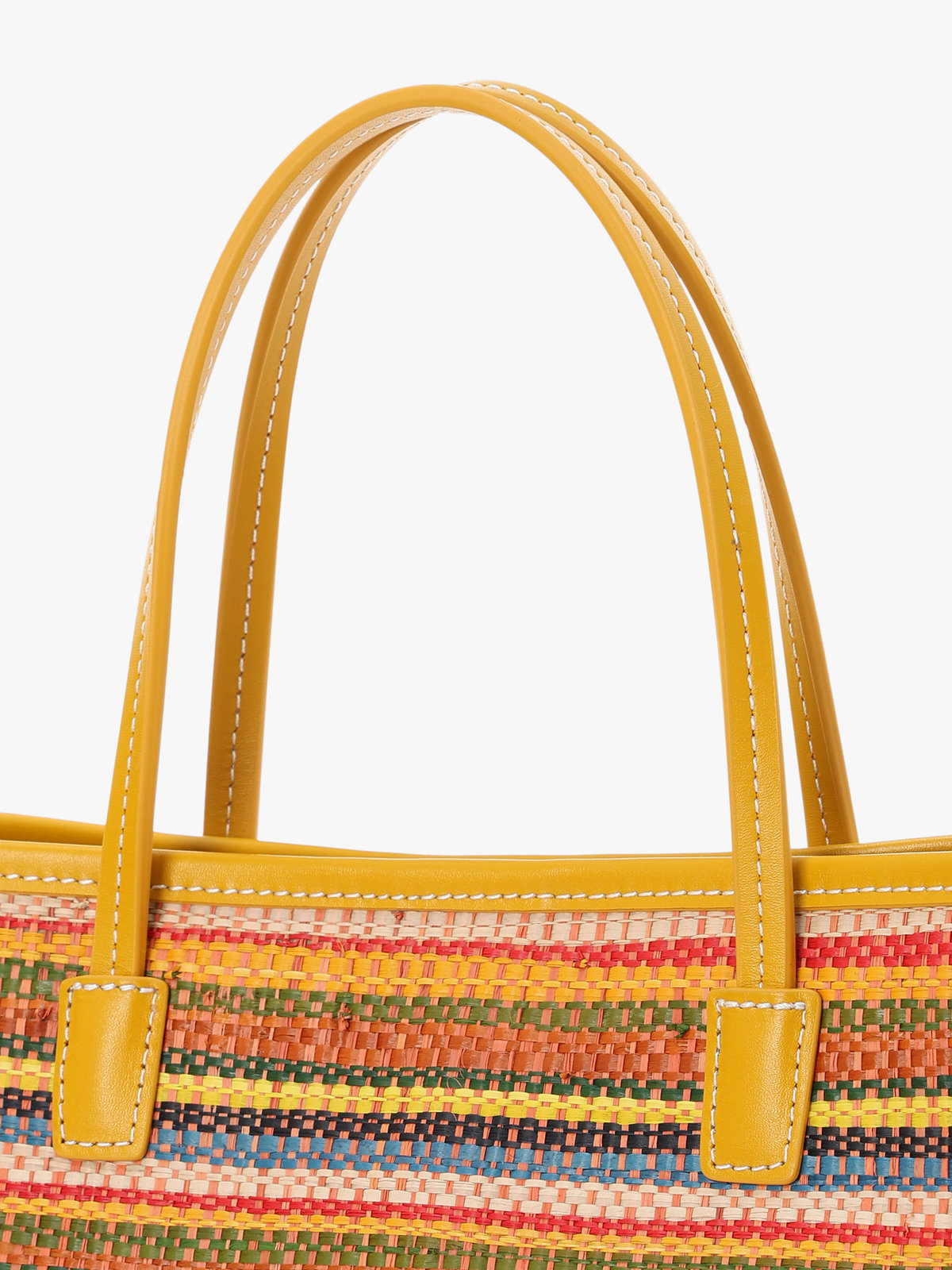 VOYAGE ウィメンズ バッグ＆ウォレット ラフィア ミディアム トートバッグ WAX35-02 イエロー