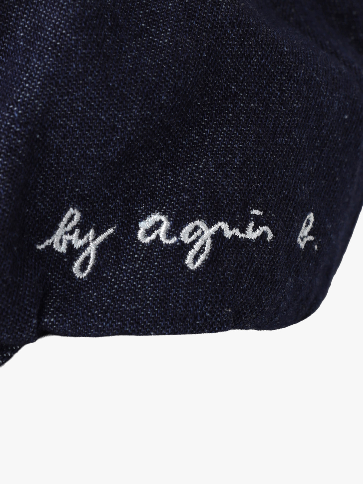 To b. by agnès b. ロゴ刺繍 キャップ ネイビー