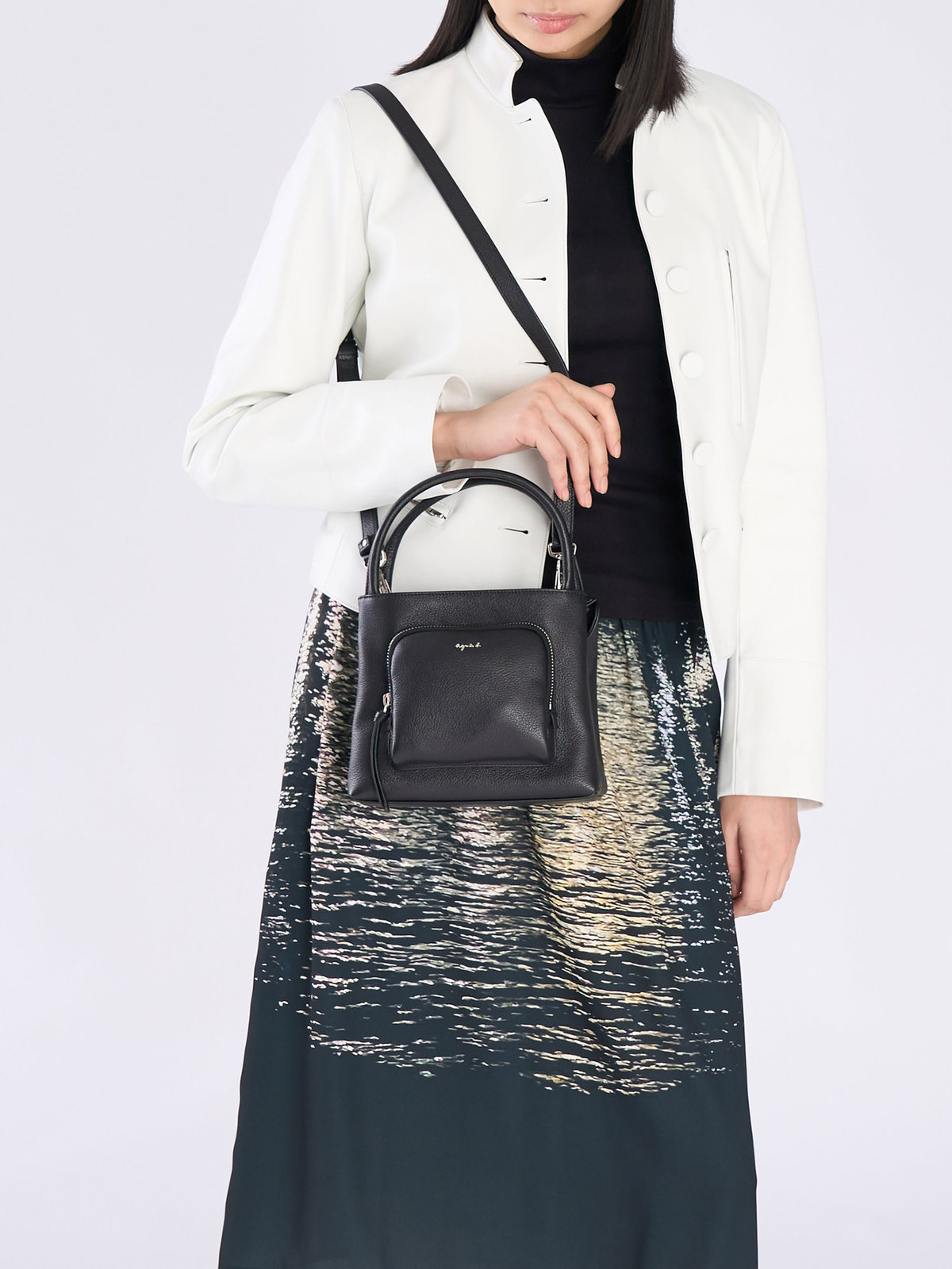 VOYAGE ウィメンズ バッグ＆ウォレット レザー 2way トートバッグ "Angele" ABS13ー01 ブラック