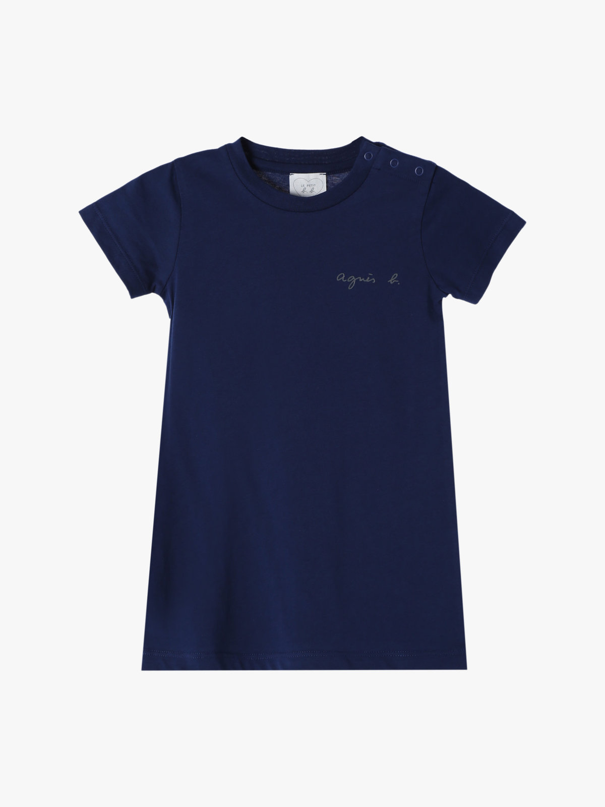 ENFANT ベビー 【Outlet】S179 L ROBE ベビー ロゴワンピース ネイビー