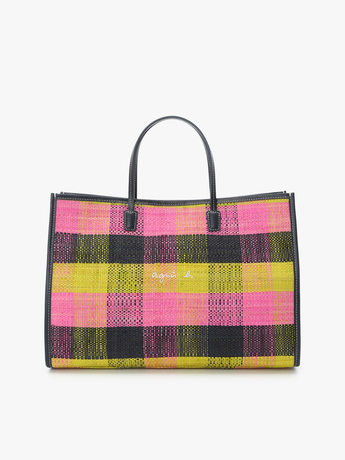 VOYAGE ウィメンズ バッグ＆ウォレット ラフィア ミディアム トートバッグ WAX35-02 ネイビー