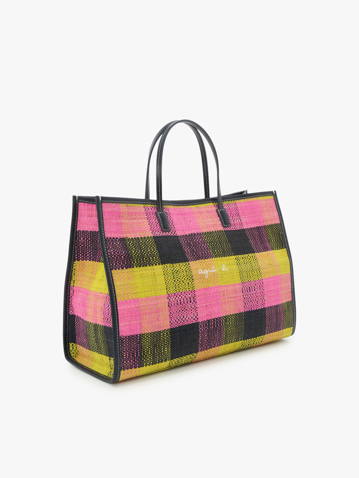 VOYAGE ウィメンズ バッグ＆ウォレット ラフィア ミディアム トートバッグ WAX35-02 ネイビー