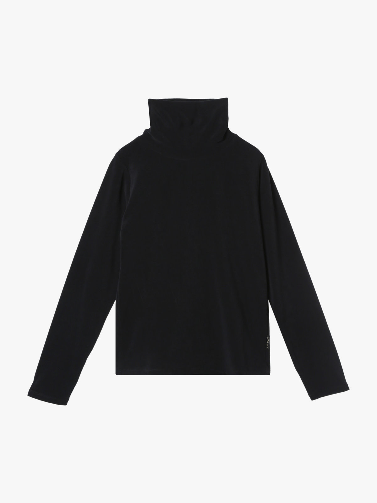 To b. by agnès b. 【Outlet】パイル タートルネック プルオーバー ブラック