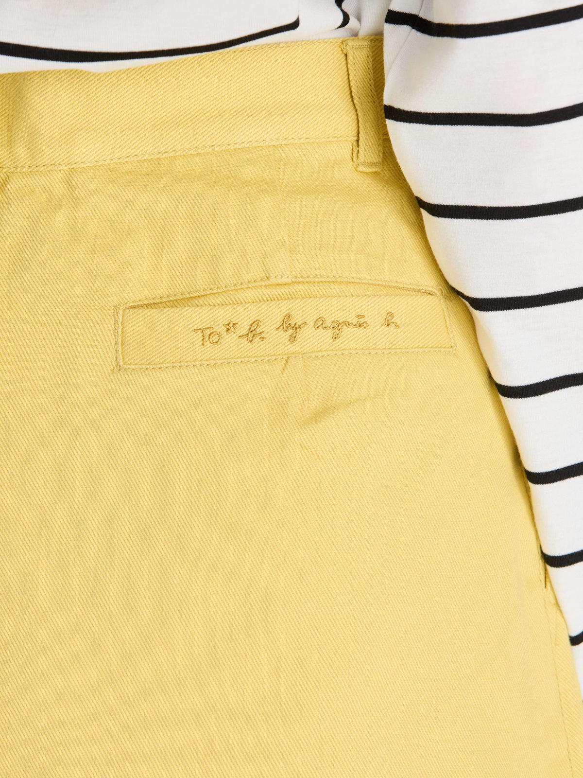 To b. by agnès b. 【Outlet】コットンツイルミニスカート イエロー